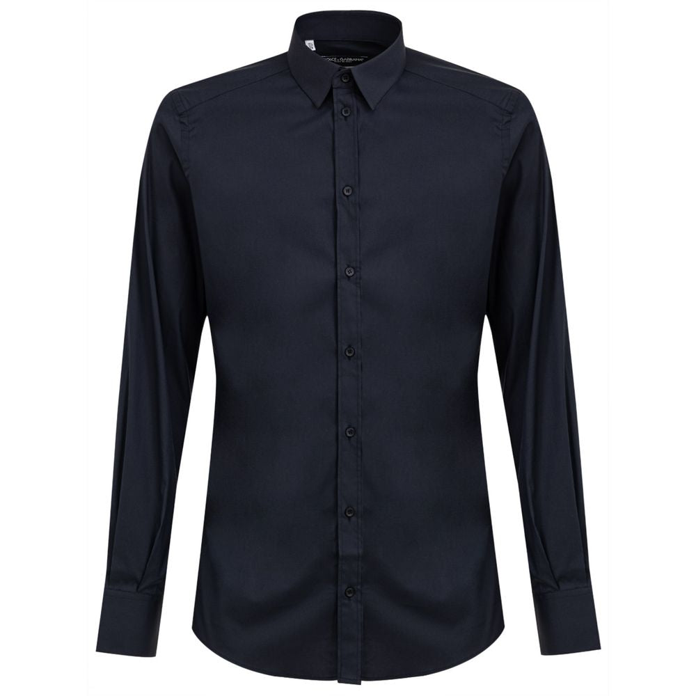 Dolce & Gabbana blue cotton shirt